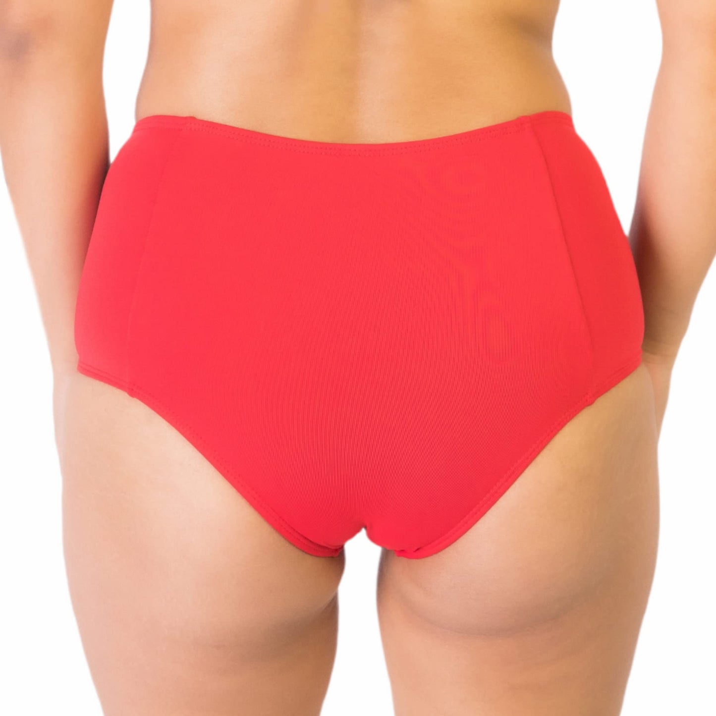 Brazilian Breeze Women's High Waisted Tummy Control Vintage Retro Style Bikini Bottom Made in Brazil