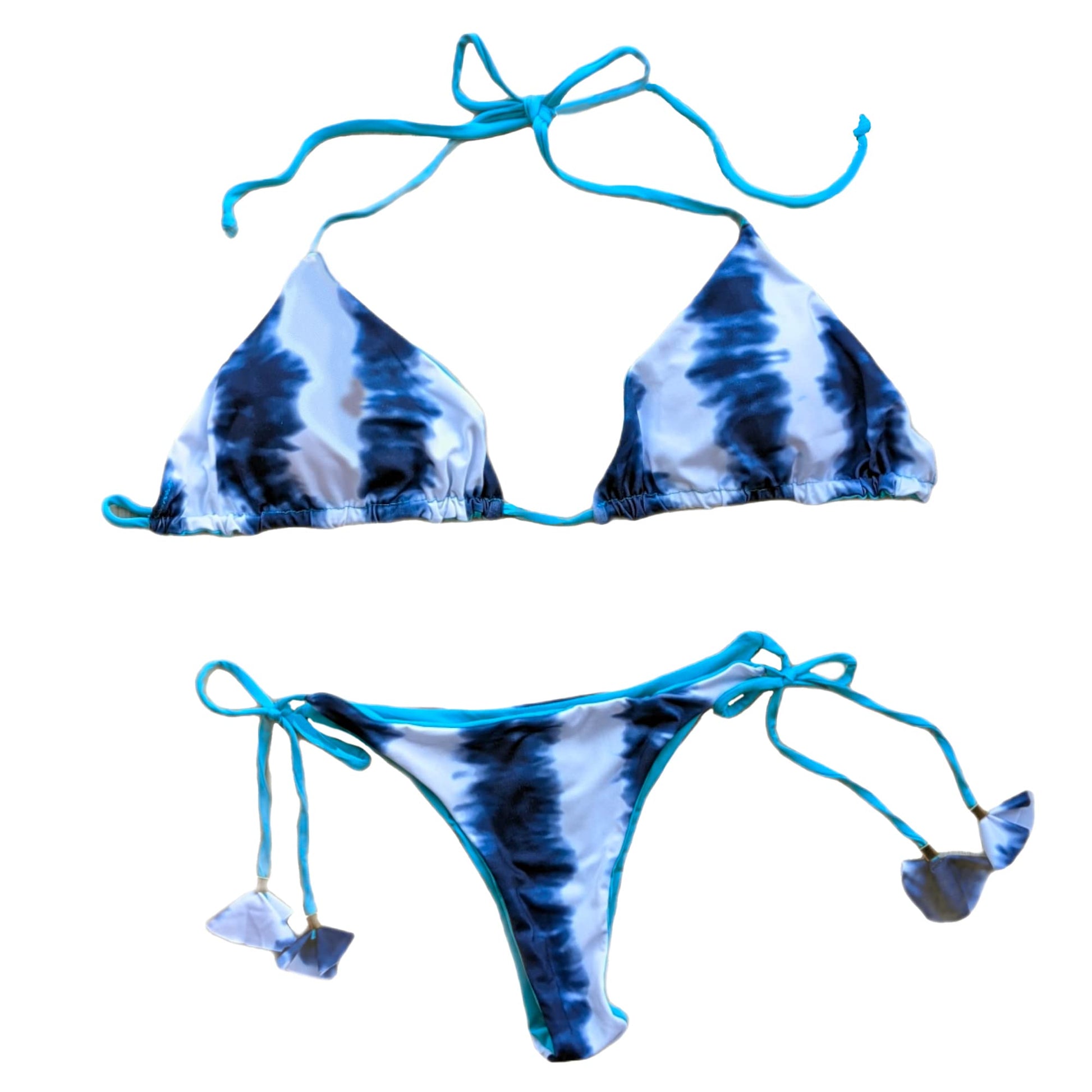 Brazilian Breeze Women's Adjustable Strap Tie Side Bikini Bottom Made